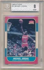 MICHAEL JORDAN 1986/87 FLEER #57 RC ROOKIE CARD CHICAGO BULLS BGS 8 NM-MT