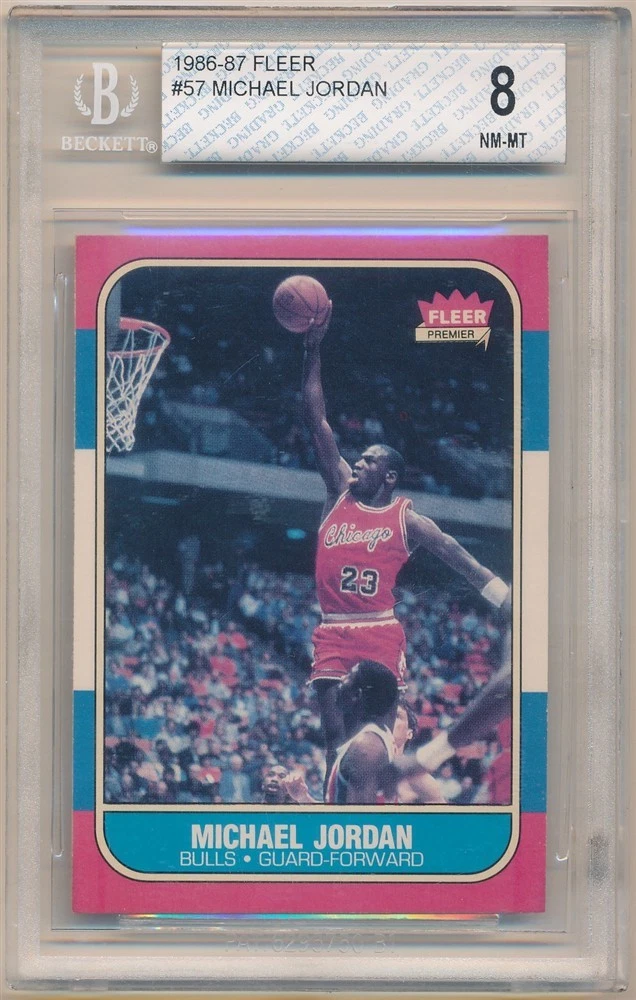1986 Fleer Michael Jordan Base #57 BGS 8 | Card Ladder
