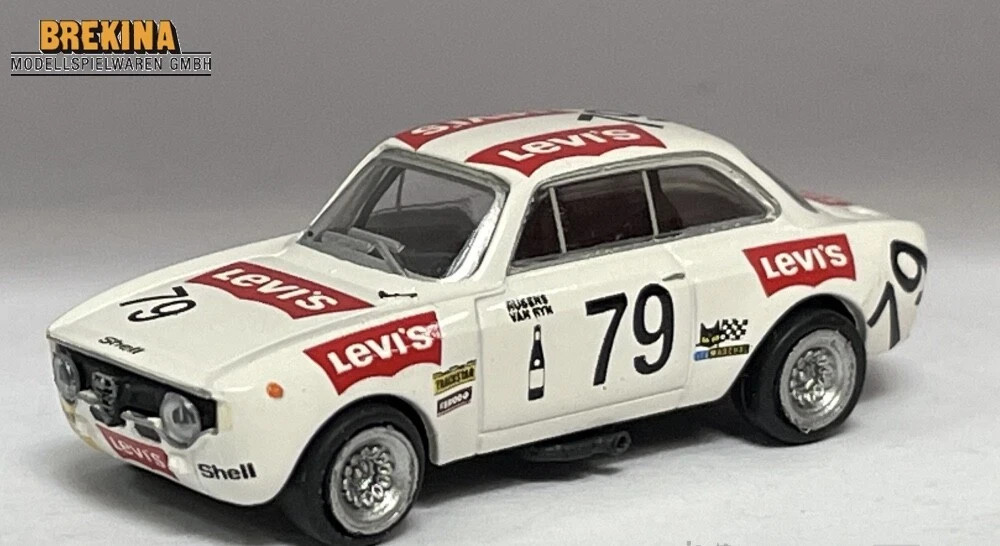 BREKINA 29708 Alfa Romeo Giulia GTA 1300 Sport Car 1:87 Scala H0 White