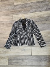 RAG  BONE Women's Black  White Arrow Patterned Blazer Size 0 MSRP 550