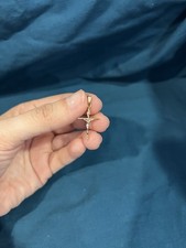 14K Yellow Gold Boys Girls Small Cross Crucifix Charm
