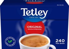 Tetley Black Tea Bags, British Blend, Great for Morning, 240 Count 0.02 per strip