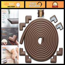 Large Baby Corner Protector Edge Bumper Guard - Heavy-Duty Soft Foam, 18ft, 8 Co