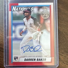Topps 2025 Update 1990 Topps Autographs Darren Baker RC Auto 90B2-DBA