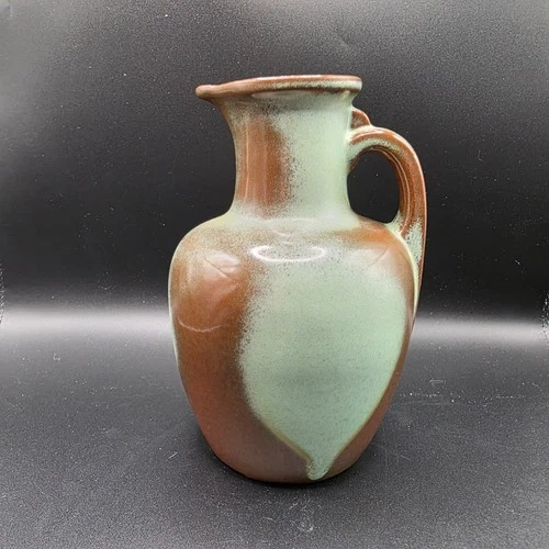 Vintage Frankoma Pottery Pitcher #8 Plainsman Prairie Green 7" Art Pottery USA