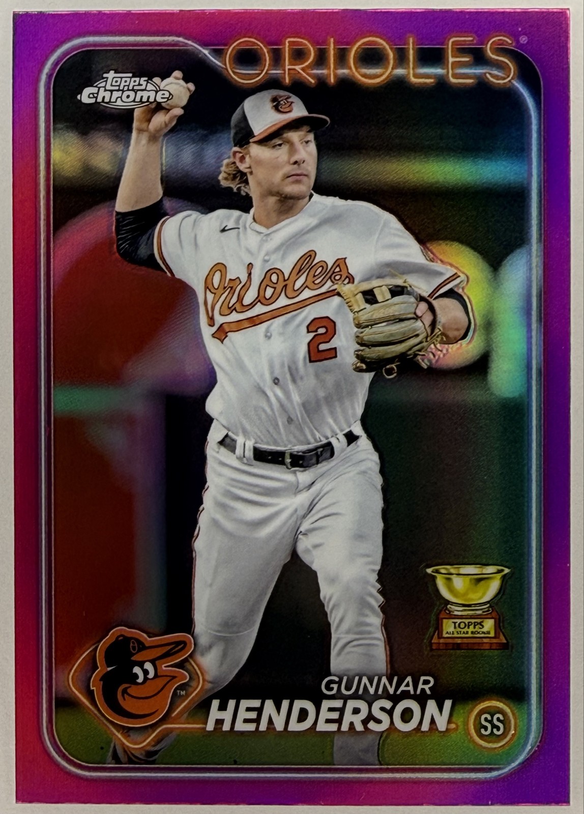 2024 Topps Chrome - Gunnar Henderson #36 Pink Refractor