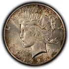 1926 $1 Silver Peace Dollar - Original Toning - UNC Semi Key Date - SKU-D6975