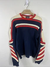 Vintage Demetre Ski Racing Sweater Men’s Medium Wool Padded (Flaws)