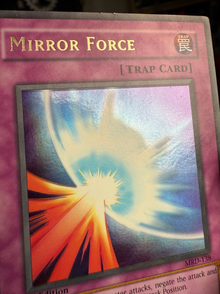 Mirror Force MRD-138 Metal Raiders 1st Edition Ultra Rare NA Baby Foil Shift - Image 2 of 4