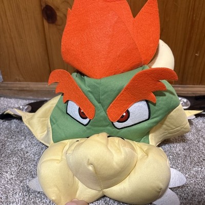 Super Mario Bros. Bowser Adult OSFM Plush Head Hat Cosplay Costume