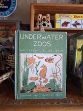 Vintage Old Aquarium Beautiful Original 1961 Hard Cover Underwater Zoos Book