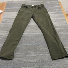 Flint  Tinder Pants Mens 31x30 Green Straight Fit Huckberry Twill Chino Stretch