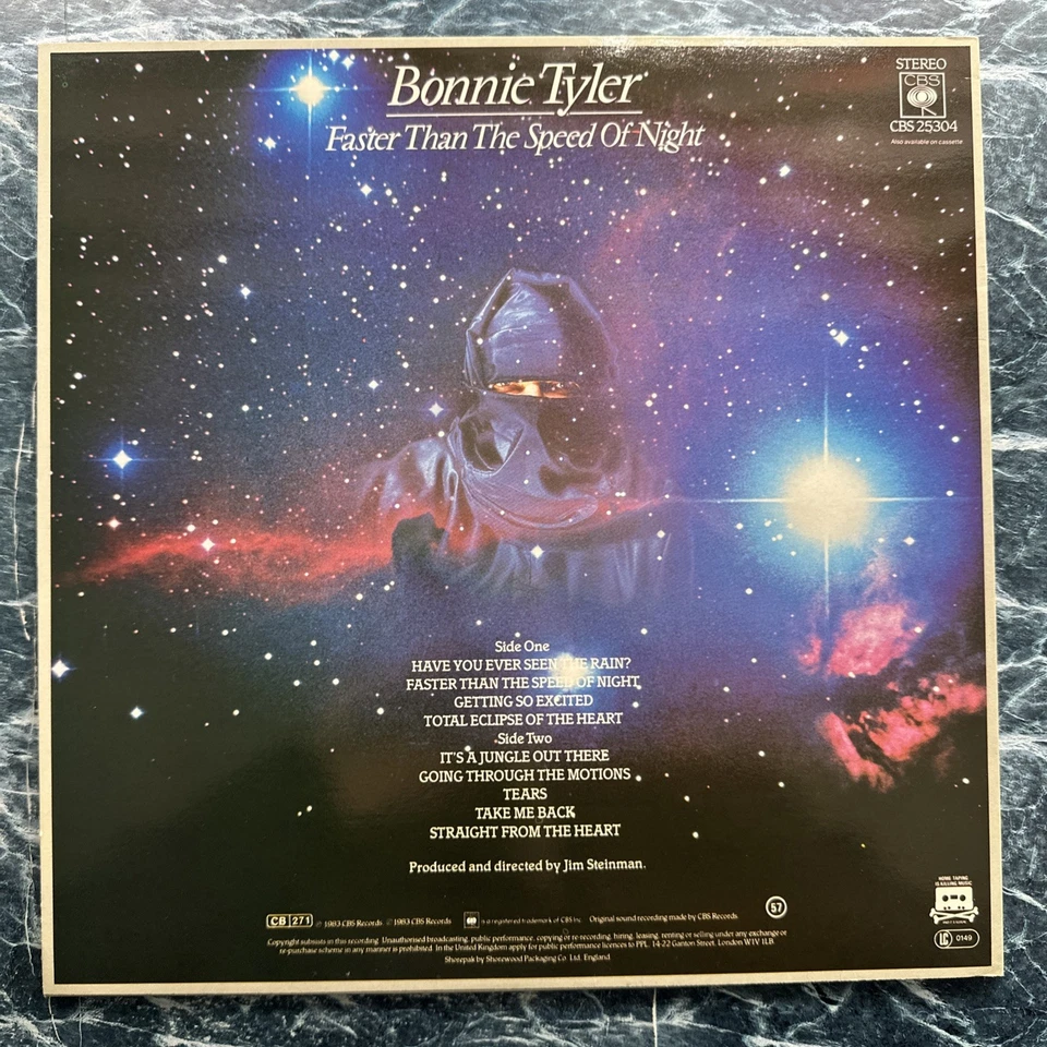 Bonnie Tyler - Faster Than The Speed Of Night 12” Vinyl Record EX Foto 2 de 4