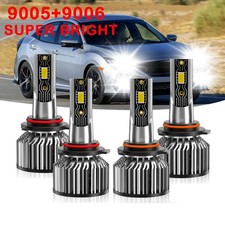 8000k For Honda Civic Sedan 2006-2015 Led Headlights High Low Beam Bulbs 4pc Kit