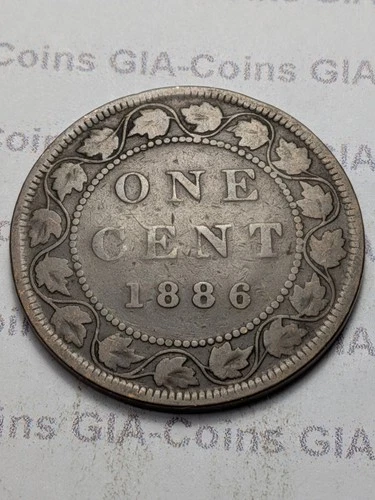1886 Canada Large Cent — photo from the most recent tracked eBay sale