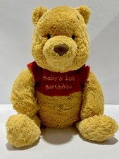 Disney Baby Baby  s 1st Pooh Bear Plush 12  Chime Rattle Stuffed Lovey Baby Soft