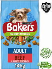 Bakers Adult Rich in Beef 14kg Dry Dog Food 1.98 per kilo