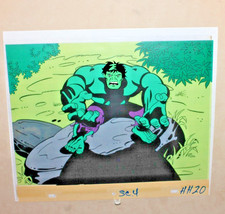 The Incredible Hulk 1996 HULK Animation Hand Painted Cel , Background & Sketch
