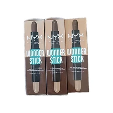 3 NYX Wonder Stick Dual-Ended Shaping Stick Highlight & Contour Makeup, RICH