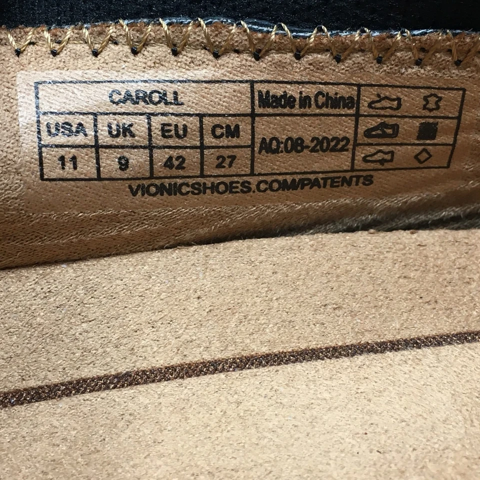 Zapatos mocasines planos de ballet Vionic Caroll para mujer talla 11 cuero negro ortopédicos Foto 2 de 4