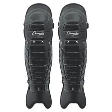 Champion Sports LG85 16.5 in. Single Knee Umpire Leg Guard Black