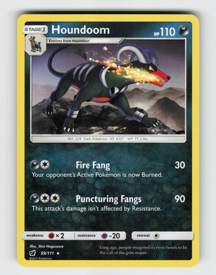 Houndoom 59/111 - Pokemon - Crimson Invasion - Rare - NM