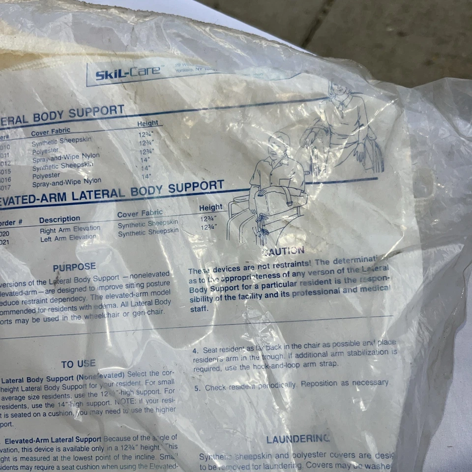 Funda de piel de oveja Skil-Care para soporte lateral del cuerpo de silla de ruedas Foto 3 de 4