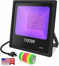 100W LED UV Black Light Flood Light Waterproof for Stage Party DJ Club Lighting