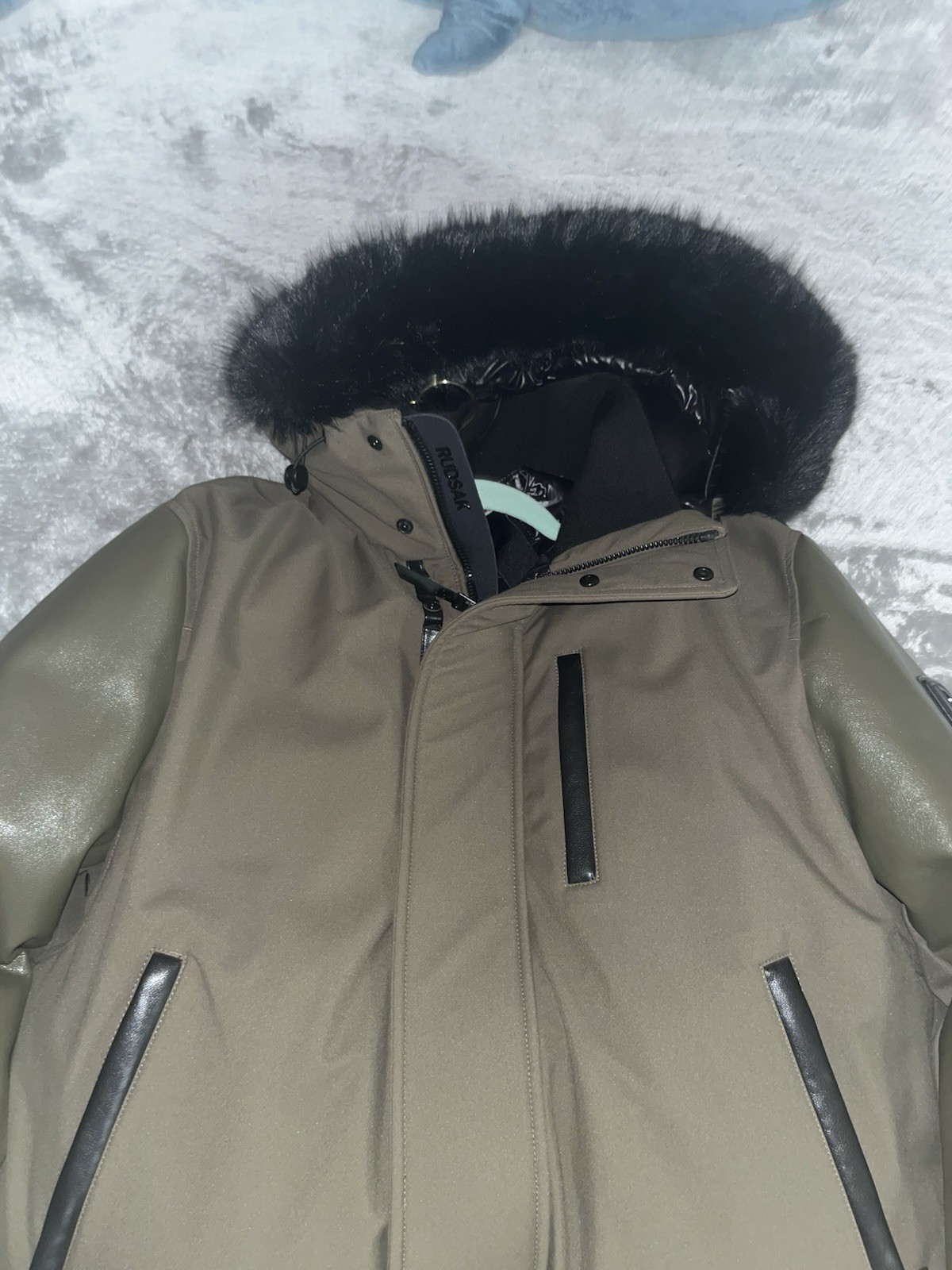 RUDSAK Deron Men’s Down Bomber Medium Light Olive image 2