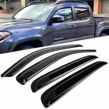 For 2016-2023 Toyota Tacoma Crew Cab Window Sun Rain Visor Wind Guard Vent 4pcs For 2016-2023 Toyota Tacoma Crew Cab Window Sun Rain Visor Wind Guard Vent 4pcs