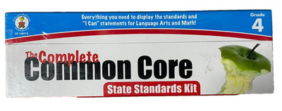 The Complete Common Core FOURTH Grade State Standards on Cards Boxed Kit NEW