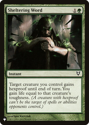 Sheltering Word (REGULAR) x1 - MTG The List PLST #AVR-192