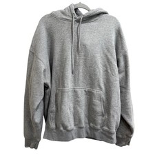 John Galt Brandy Melville Gray Oversized Fleece Lined Hoodie Large Loungewear