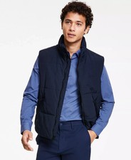 Calvin Klein Mens Zip-Front Puffer Vest Dark ...