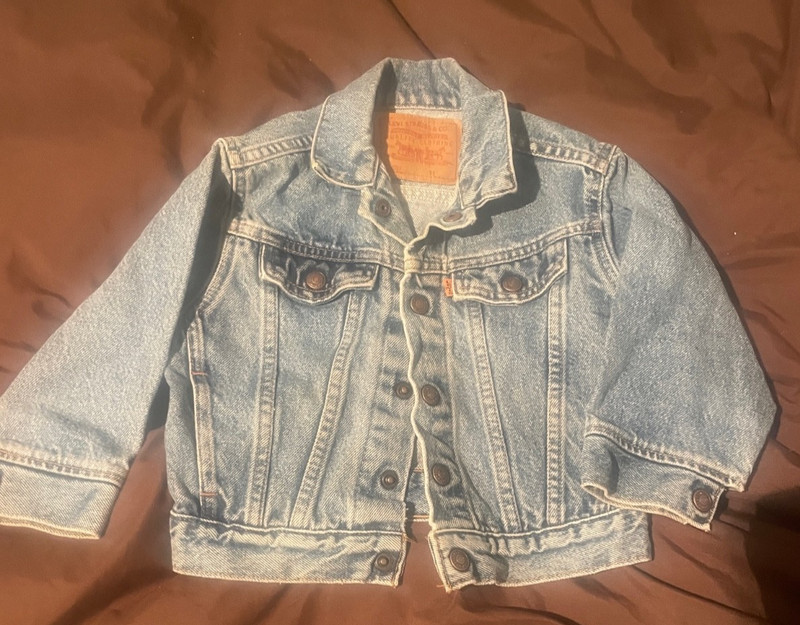 Levi's toddler 3T jean jacket, vintage, perfectly distressed