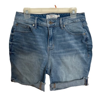 Torrid Bermuda Shorts Size 10  Zip Classic Super Soft Stretch Denim First At Fit