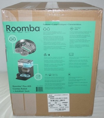 New iRobot Roomba Plus 405 (G185) Combo Robot Vacuum & Mop +