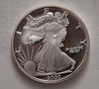 1 oz Round Silver Dawn of a New Millennium American Eagle Style .999 Fine