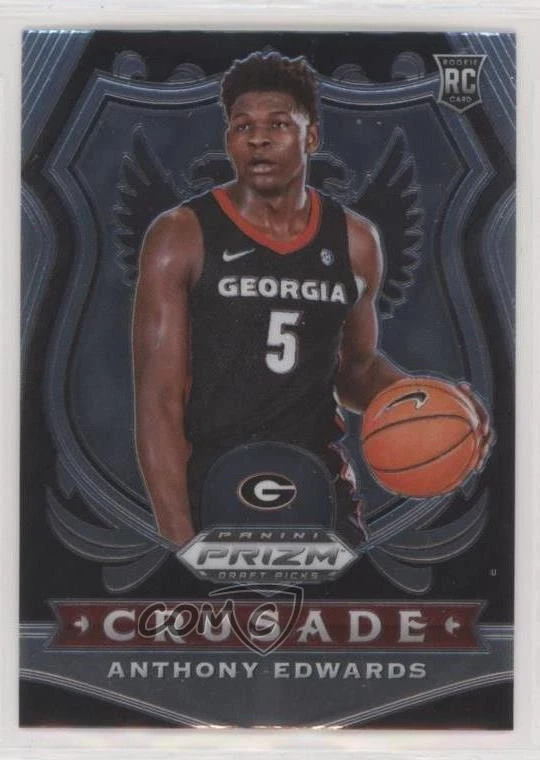 2020-21 Panini Prizm Draft Picks Crusade Anthony Edwards #81 Rookie RC