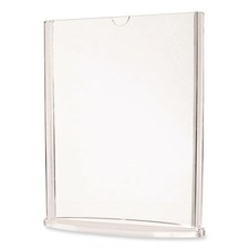 deflecto Tabletop Sign and Menu Holder, 5 x 7 Insert, Clear, 6/Pack