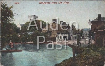 Ringwood von der Avon Hampshire River Street Postkarte