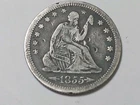 1855 Seated Liberty Quarter - with Arrows at date  - Fine condition