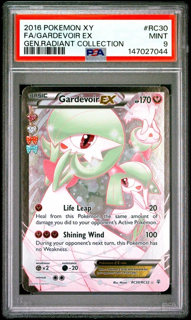 2016 POKEMON XY GENERATIONS RADIANT COLLECTION #RC30 FULL ART/GARDEVOIR EX PSA 9