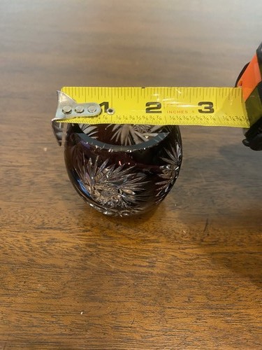 STUNNING SET(3) VTG Multicolored Cut To Clear Crystal Votive Candle Holders 2.5" - Picture 3 of 20