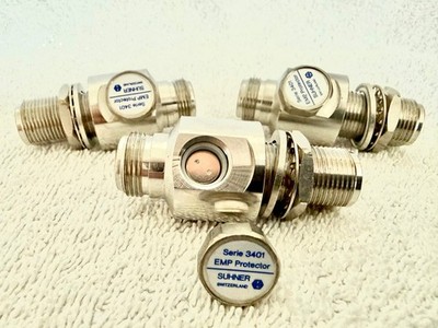 DC-1200MHZ EMP FEEDLIME SURGE ARRESTER HUBER SUHNER 3401 N(F-F)