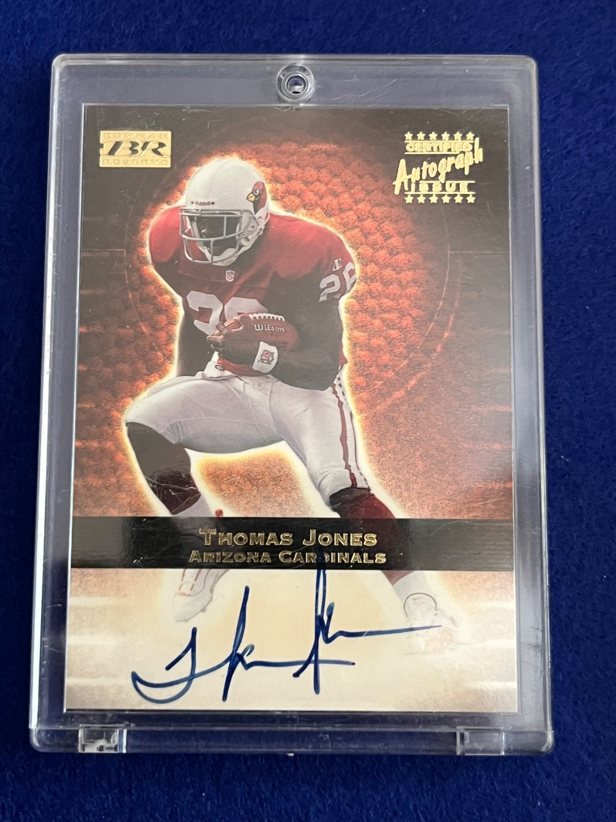 Thomas Jones Bowman Reserve Certified Autograph #TJ Base