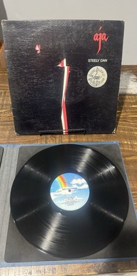 Steely Dan Aja Vinyl Record LP  1981 MCA Records Hype Printed On Cover