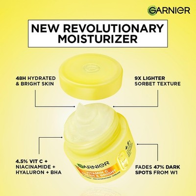 Garnier Fresh & Bright Moisturizer Lightweight Non-Greasy Skin Care