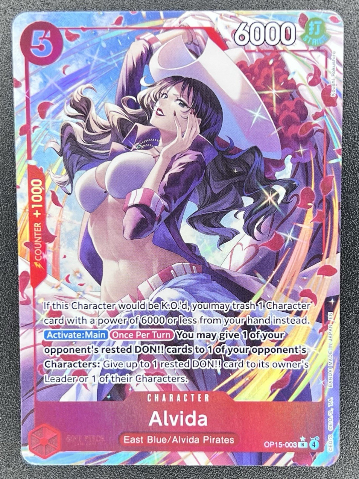 Alvida Op15-003 Alt Art Rare Adventure On Kami’s Island One Piece TCG