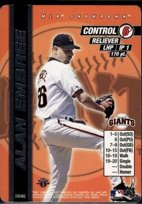 Alan Embree 2000 MLB Showdown Unlimited San Francisco Giants #376